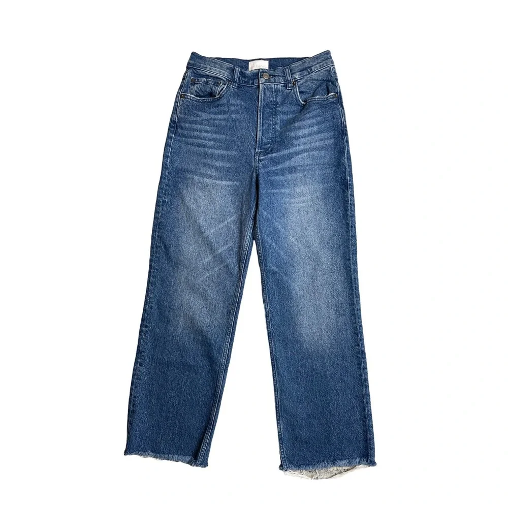 Free‎ People Boyish The Mikey High Rise Wide Leg - Short Circuit 27 $189
